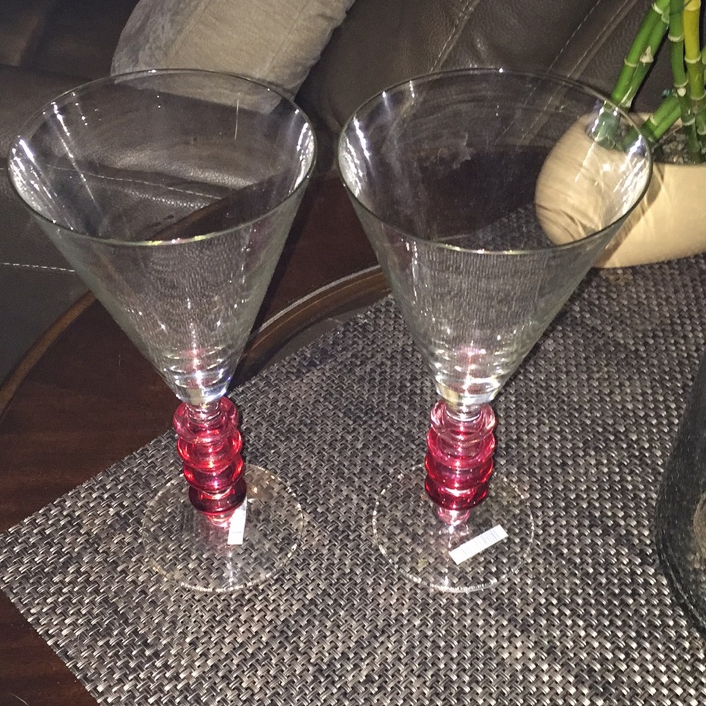 Set 2 cups pier 1 margaritas glass set